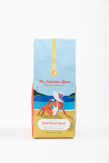 GOLD COAST ROAST - Medium Roast Specialty-Grade Single Origin Ground Coffee from Colombia  12 oz.