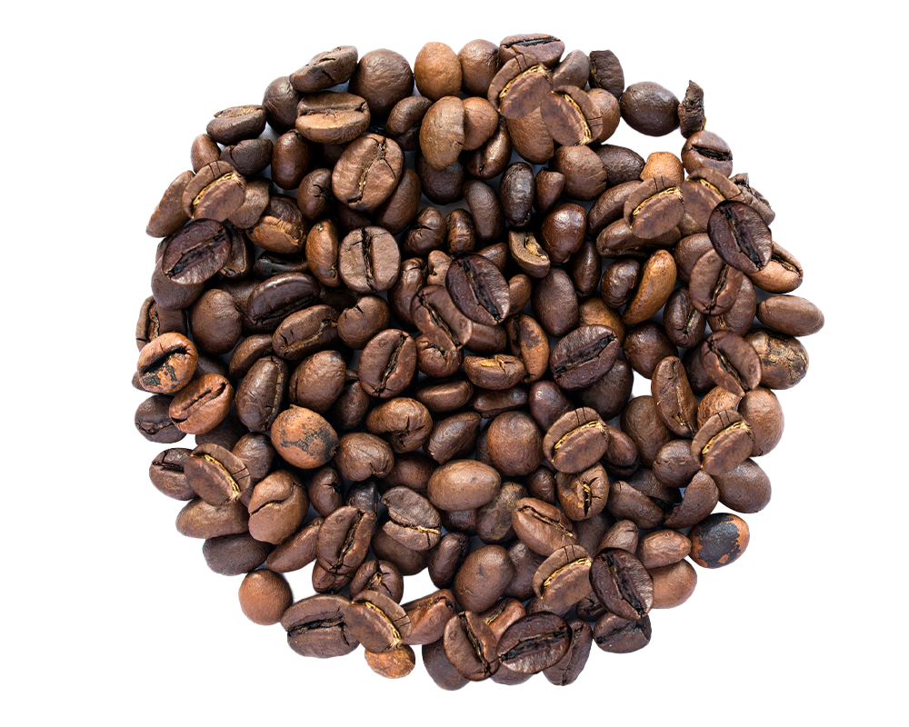 Fabulous Bean Coffee image of whole roasted coffee beans.